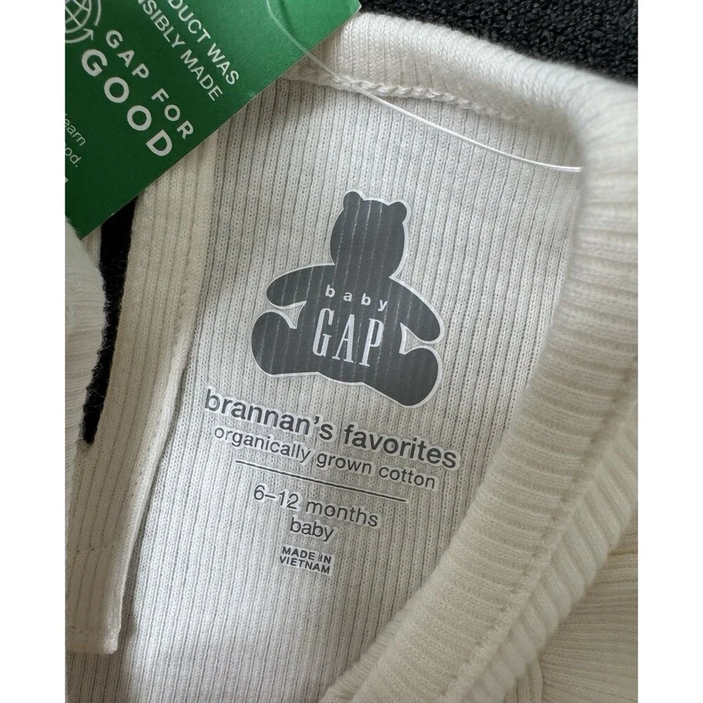 BabyGap Ivory 6/12M Ruffle 100% Cotton Bodysuit~NWT's